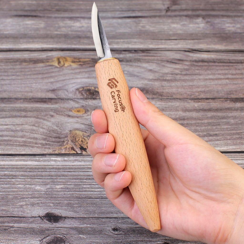 FC022 Wood Single Side Whittling Knife – Focuser Carving